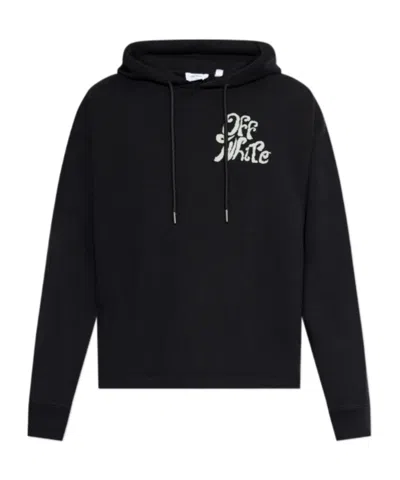 Off-white Long-sleeved Sweatshirt In Black