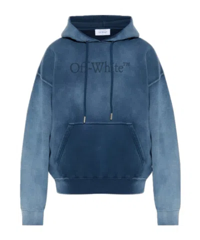 Off-white Long-sleeved Sweatshirt In Blue