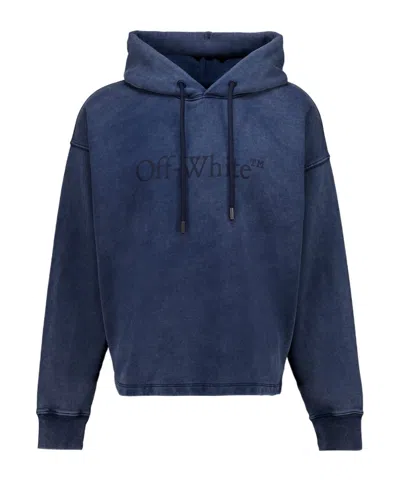 Off-white Long-sleeved Sweatshirt In Blue