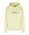 Off-white Cloudy Arrow Cotton Hoodie Sweatshirt In Gray