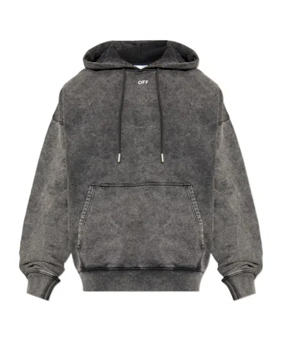 Off-white Long-sleeved Sweatshirt In Gray