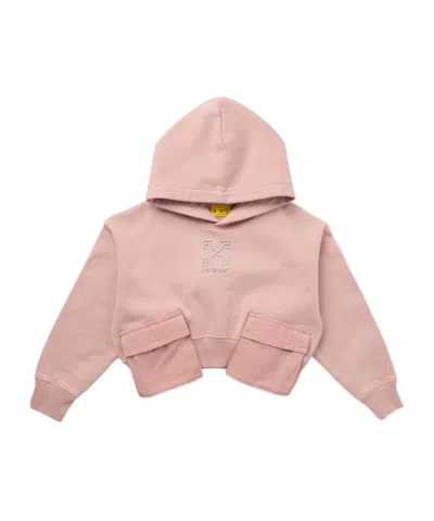 Off-white Long-sleeved Sweatshirt In Pink