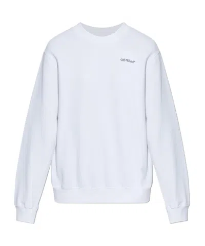 Off-white Long-sleeved Sweatshirt In White