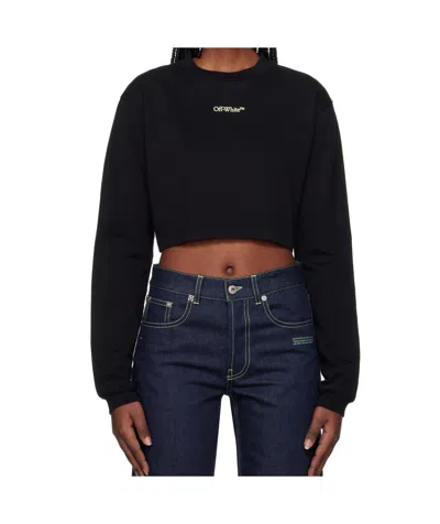 Off-white Long-sleeved T-shirt In Black