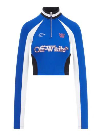 Off-white Long-sleeved T-shirt In Blue