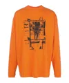 Off-white Long-sleeved T-shirt In Orange