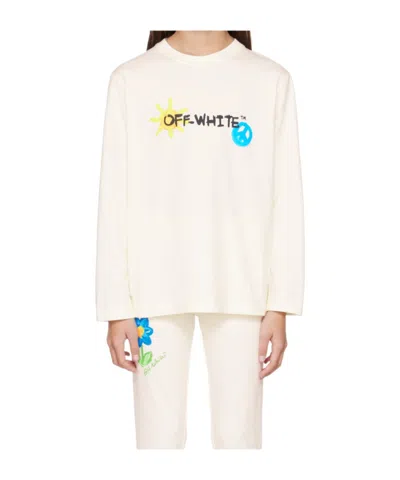 Off-white Long-sleeved T-shirt In White