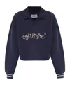 Off-white Long-sleeved Tops In Blue