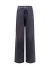 Off-white Logo Patch Wide Leg Jeans