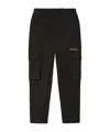 Off-white Loose-fitting Waist Work Trousers In Black