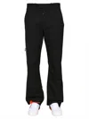 Off-white Low Fit Trousers In Black