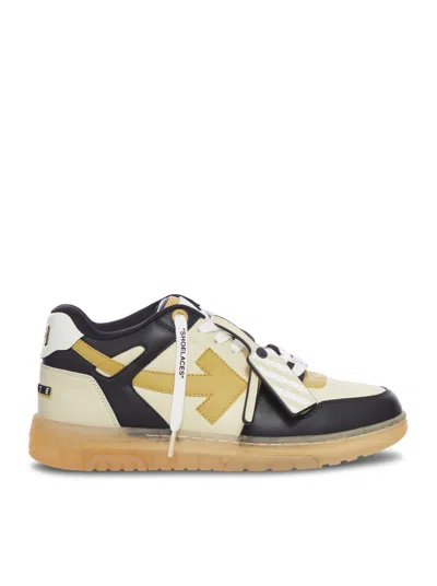 Off-white Low Out Of Office Varsity Off Sneakers In Nude
