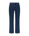 Off-white Low-rise Cropped Straight-leg Jeans In Blue