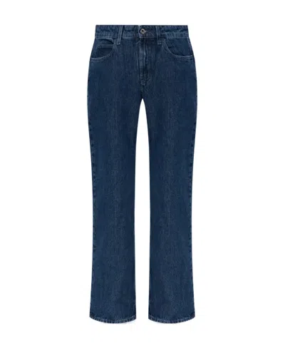 OFF-WHITE OFF-WHITE BUTTON DETAILED STRAIGHT LEG JEANS