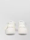 Off-white Low Sneakers Round Toe Perforated Panels In White