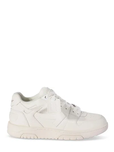 Off-white Low-top Calf Leather Sneakers In White