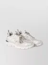 Off-white Ow Be Right Grey Low Top Sneakers With Zip-tie Detail In Mesh And Leather Man In Gray