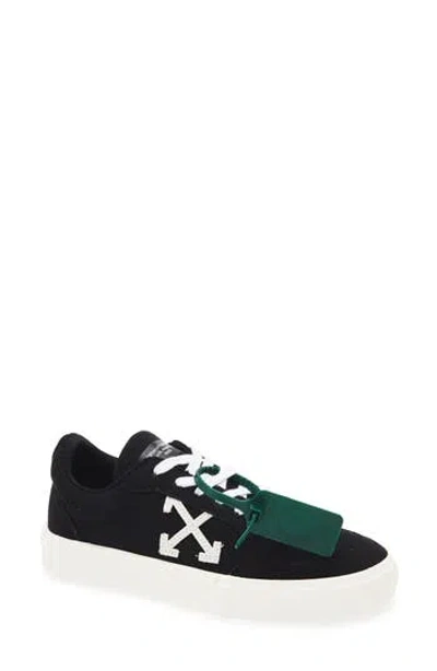 Off-white Low Vulcanized Canvas Sneaker In Black