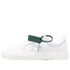 Off-white Low Vulcanized Canvas Sneaker 'white Green' In Multi