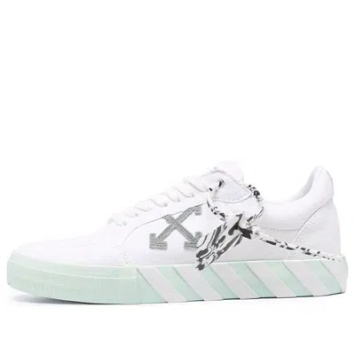 Off-white Low Vulcanized Canvas Sneaker 'white Green Orange'