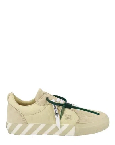 Off-white Low Vulcanized Canvas Sneakers Man Sneakers Multicolored Size 9 Calfskin, Cotton