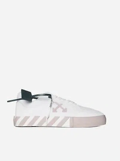 Pre-owned Off-white Low Vulcanized Canvas Sneakers In Pink