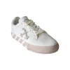 Off-white Low Vulcanized Canvas Sneakers White Pink In White