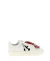 Off-white Low Vulcanized Lace-up Sneakers In White