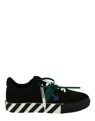 Off-white Low Vulcanized Leather Sneakers Man Sneakers Multicolored Size 9 Calfskin, Cotton In Fantasy