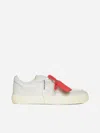 OFF-WHITE LOW VULCANIZED LEATHER SNEAKERS