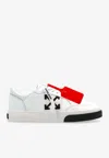 Off-white Vulcanized Leather Low-top Sneakers In White