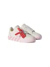 Off-white Low Vulcanized Leather Sneakers In White