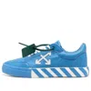 Off-white Low Vulcanized Leather Trainers 'blue White Green'