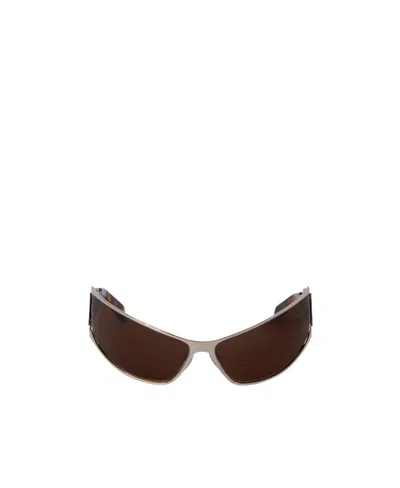 Off-white Luna Tortoiseshell Biker-style Sunglasses In Black