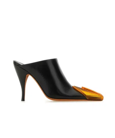 OFF-WHITE OFF-WHITE LUNAR SQUARE TOE MULES