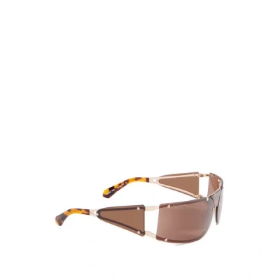Off-white Lunar Sunglasses In Brown