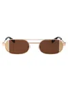 Off-white Lynn Sunglasses In Gold Brown