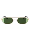 Off-white Lynn Sunglasses In Gold Green