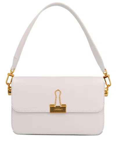 Off-white M Plain Blinder Paperclip Shoulder Bag In White