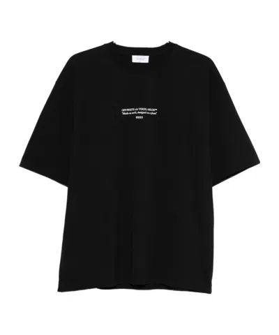 OFF-WHITE OFF-WHITE SLOGAN PRINTED CREWNECK T-SHIRT