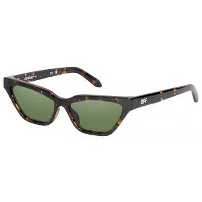 OFF-WHITE OFF-WHITE MADISON GREEN CAT EYE LADIES SUNGLASSES OERI13B 6055 56