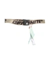 Off-white Man Belt Military Green Size Onesize Polyester In Green