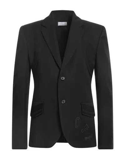 OFF-WHITE OFF-WHITE MAN BLAZER BLACK SIZE 42 VIRGIN WOOL