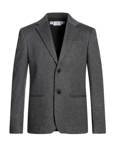 Off-white Man Blazer Grey Size 38 Cashmere
