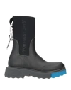 Off-white Man Knee Boots Black Size 10 Textile Fibers In Black