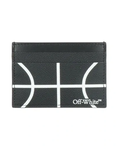 Off-white Man Cardholder Black Size - Calfskin