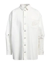 Off-white Off White Embroidered Overshirt In White