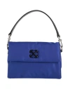 Off-white Man Handbag Bright Blue Size - Textile Fibers, Leather