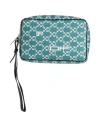 Off-white Man Handbag Deep Jade Size - Leather In Green