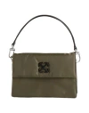 Off-white Man Handbag Military Green Size - Textile Fibers, Leather